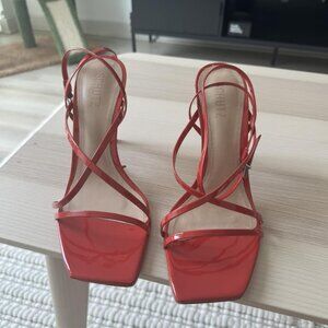 Schutz Bari Heel in Red (Size US 10)